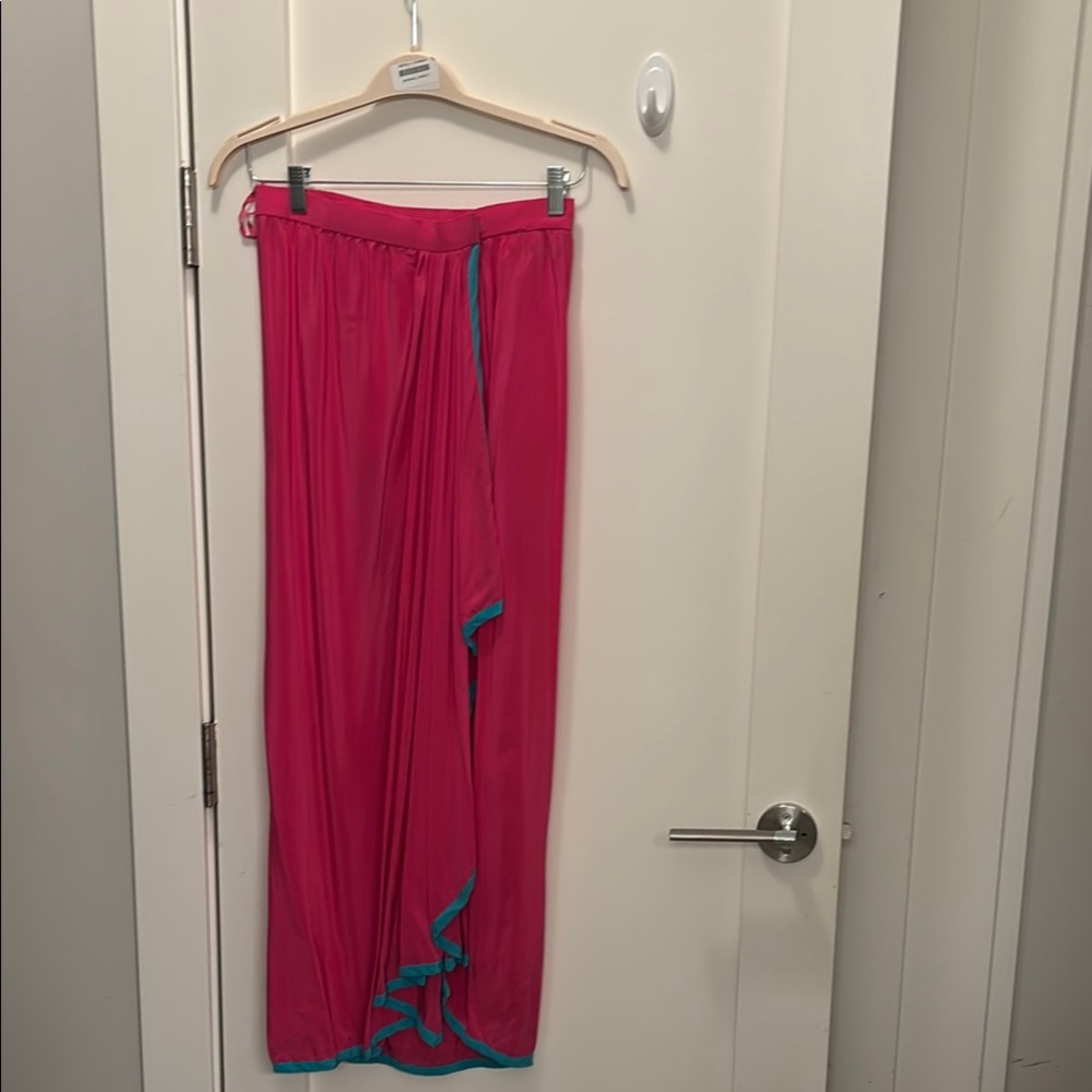 Pink and Blue Women's Skirt